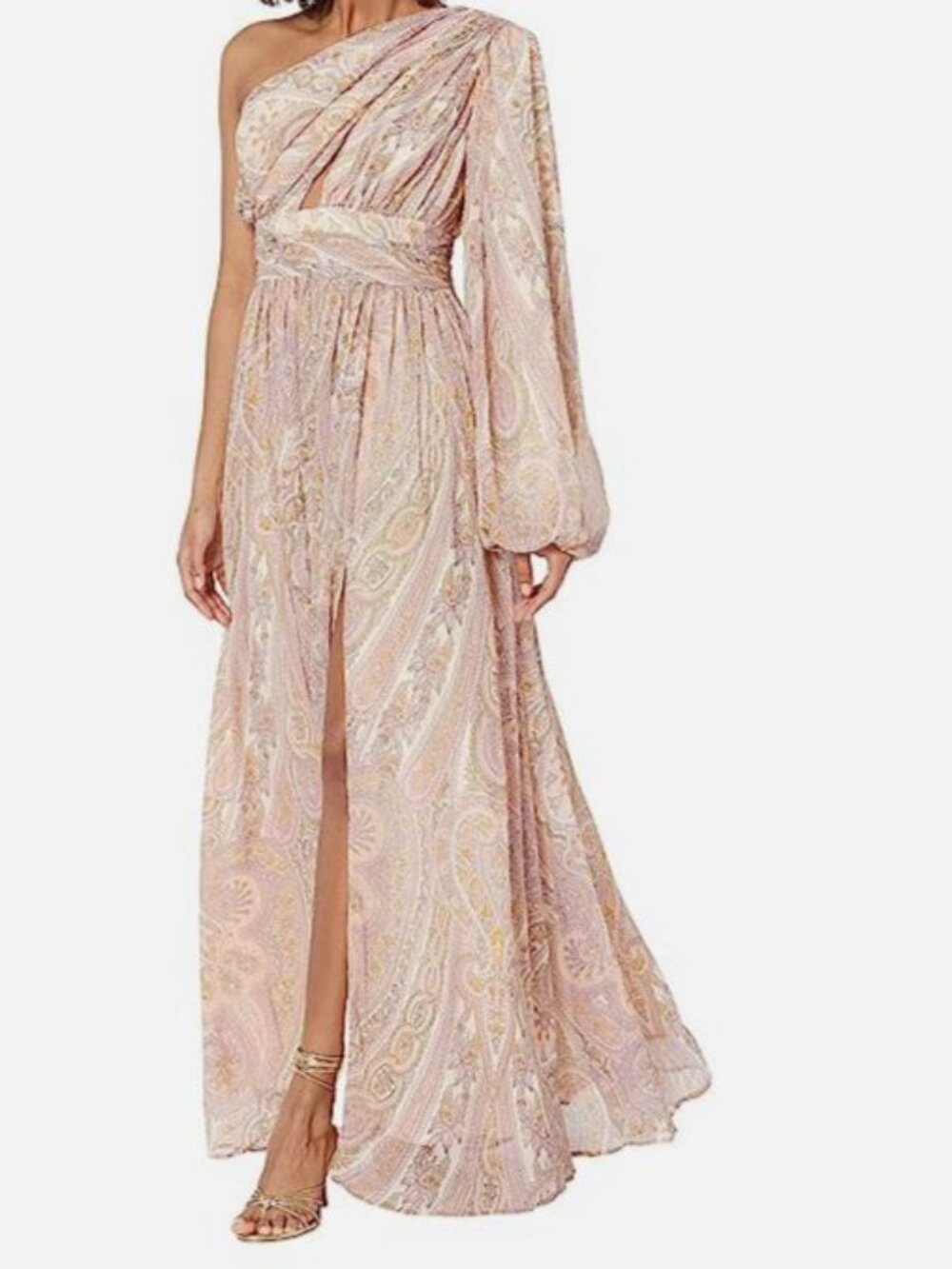 Line and Dot Women's Pink Gianni Maxi Dress Size Large